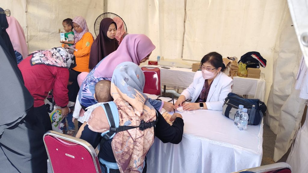 Cek Kesehatan Gratis HKN Kutai Timur ke-61 di Polder Ilham Maulana (AN/Etara.id)