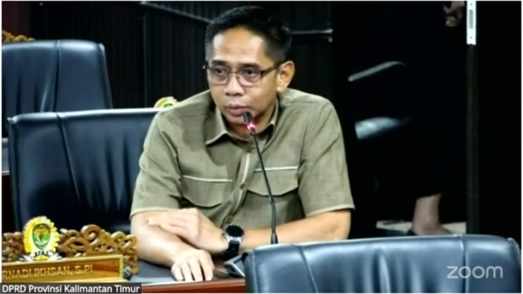 Ketua Fraksi PKS DPRD Kaltim, Firnadi Ikhsan (Tangkap layar Youtube DPRD Kaltim)